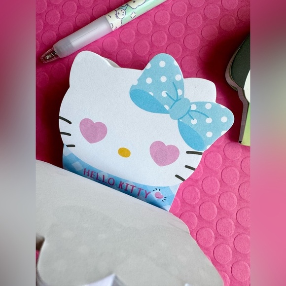 New Sanrio Pochacco & Hello Kitty Zip Pouch, Pen, Note Pads Stationery Set of 4 - Picture 9 of 9